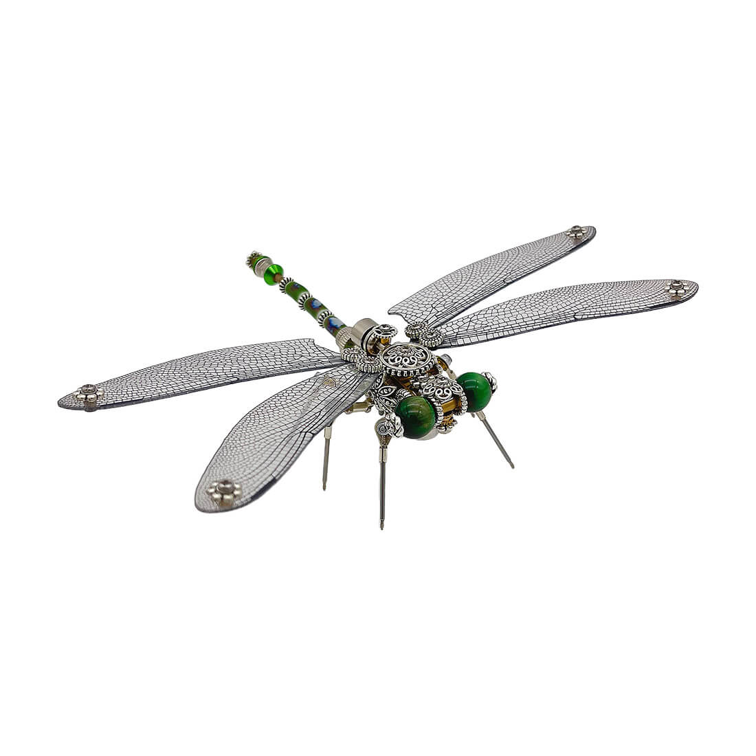 Steampunk Lesser Emperor Dragonfly 3D Mechanical Insect DIY Assembly Model (200+PCS)
