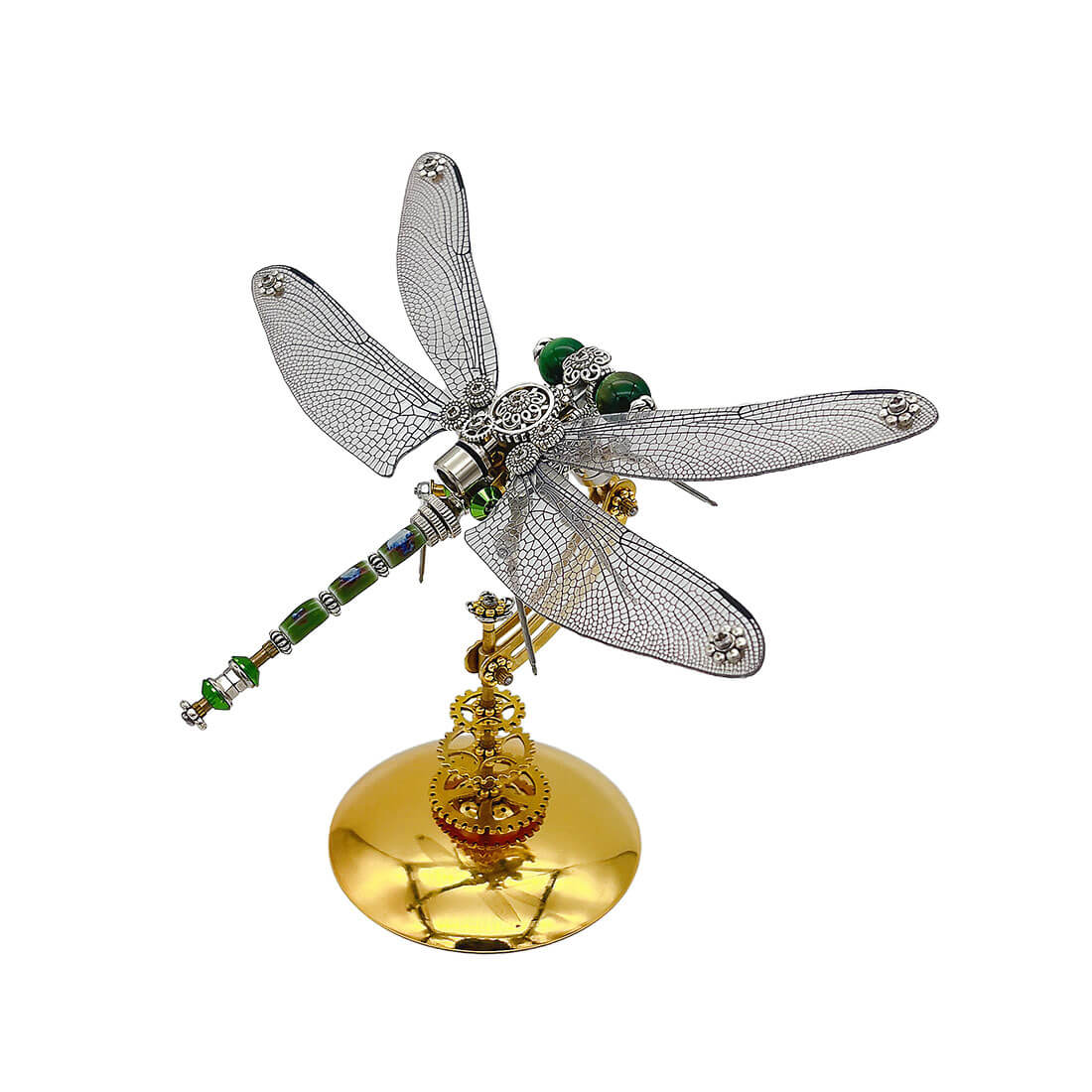 Steampunk Lesser Emperor Dragonfly 3D Mechanical Insect DIY Assembly Model (200+PCS)