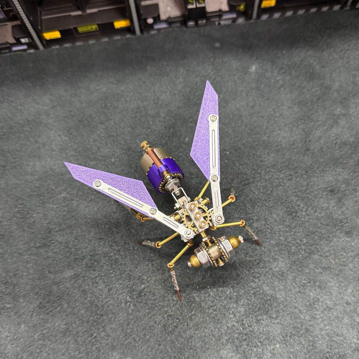 Steampunk Red Wasp Insects 3D Metal Model Kit 127PCS