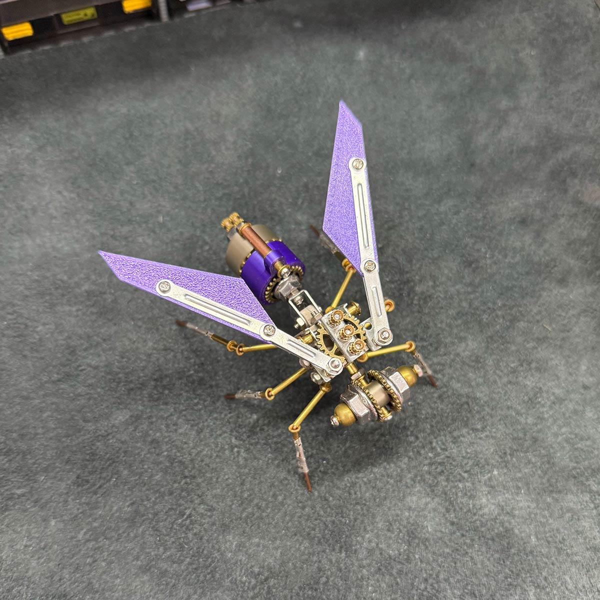 Steampunk Red Wasp Insects 3D Metal Model Kit 127PCS