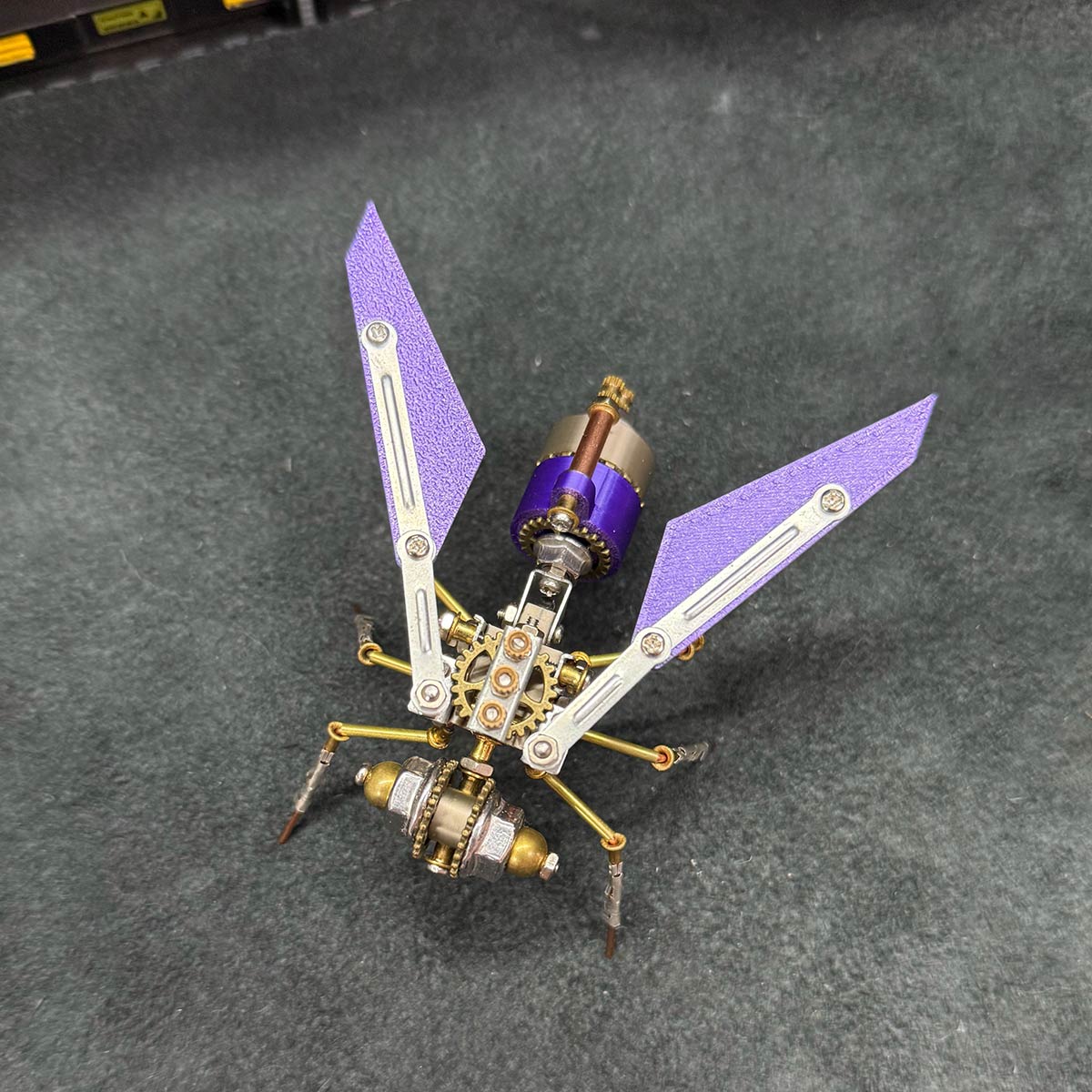 Steampunk Red Wasp Insects 3D Metal Model Kit 127PCS