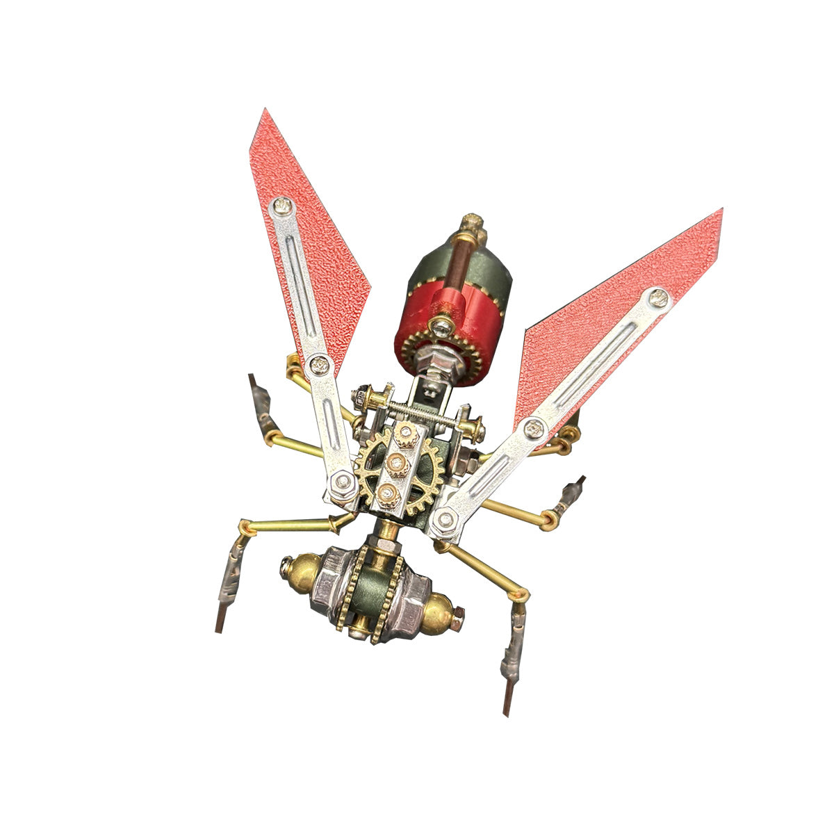 Steampunk Red Wasp Insects 3D Metal Model Kit 127PCS