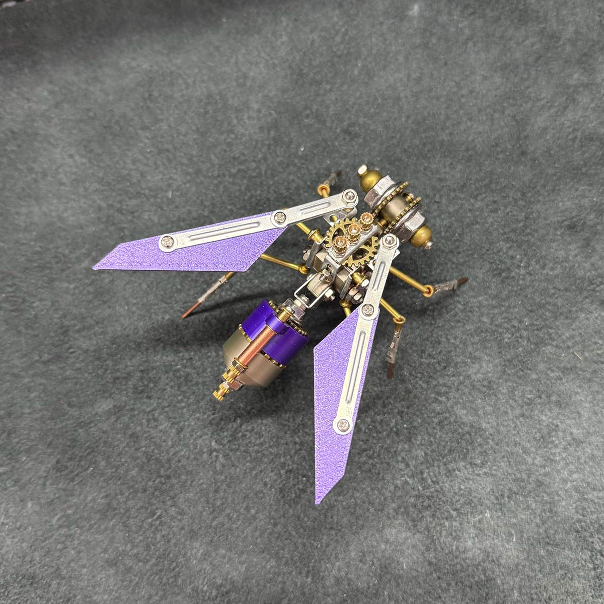 Steampunk Red Wasp Insects 3D Metal Model Kit 127PCS