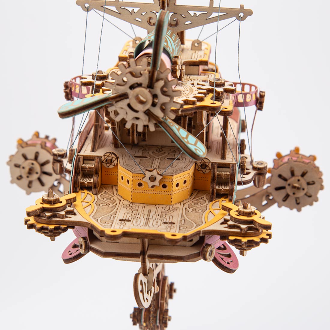 Victorian Steampunk Spaceship Dream Catcher Wooden Building Model Kits