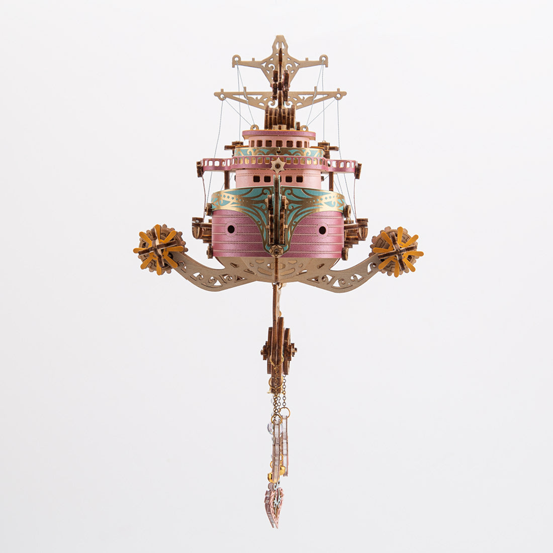 Victorian Steampunk Spaceship Dream Catcher Wooden Building Model Kits