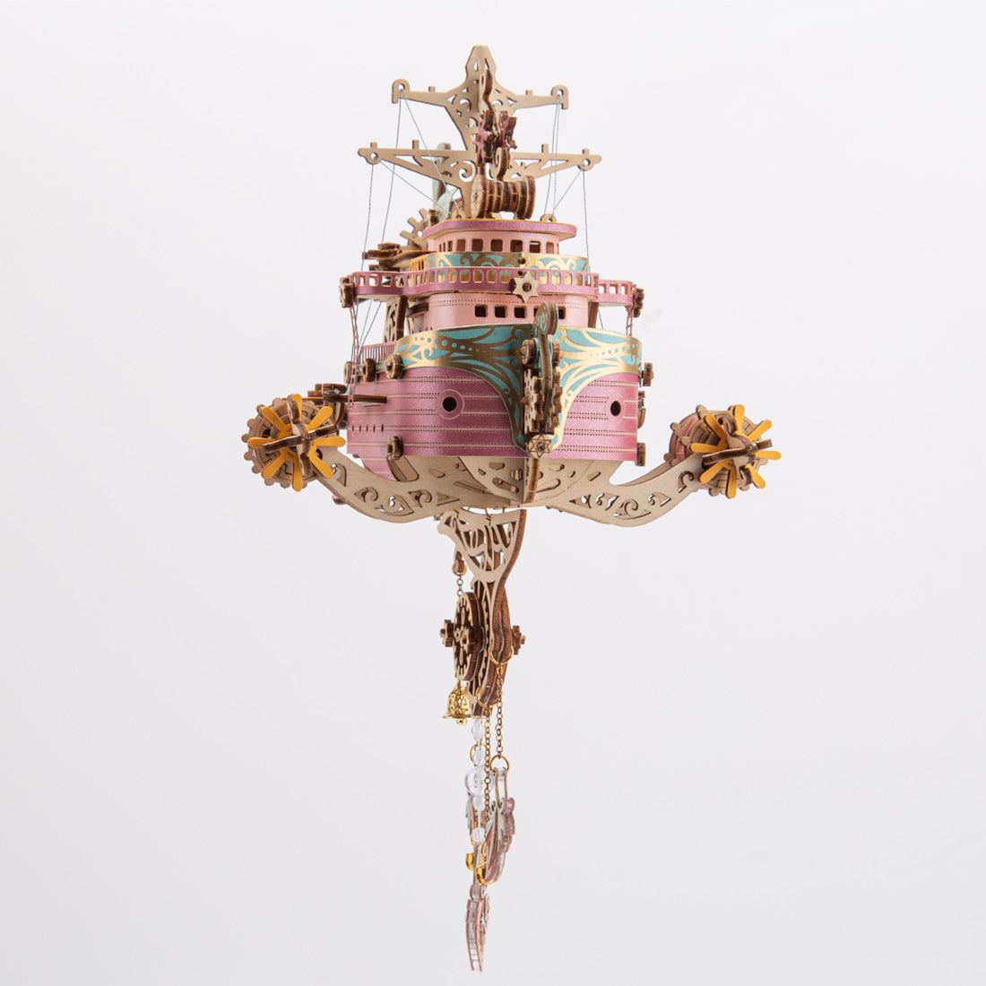 Victorian Steampunk Spaceship Dream Catcher Wooden Building Model Kits