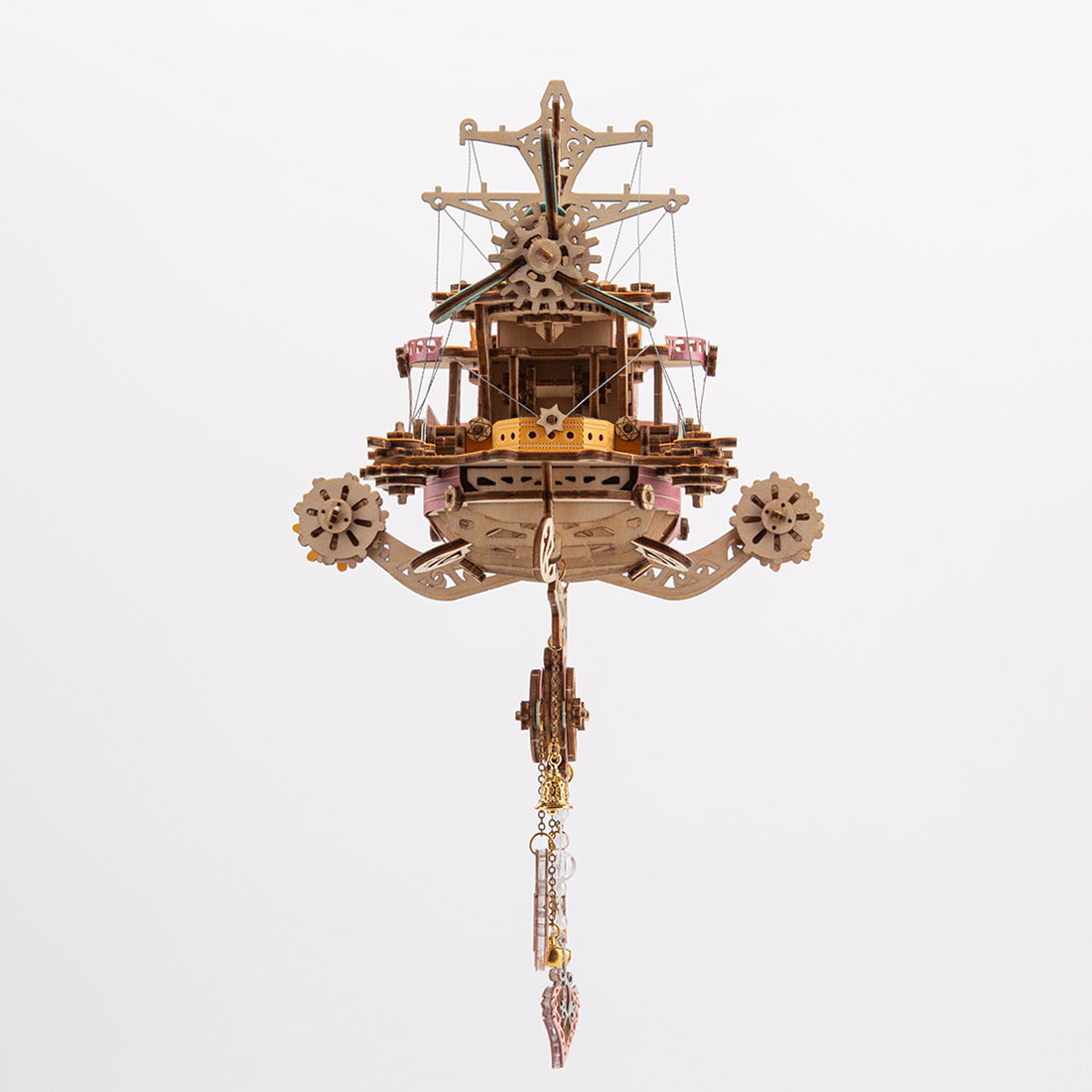 Victorian Steampunk Spaceship Dream Catcher Wooden Building Model Kits