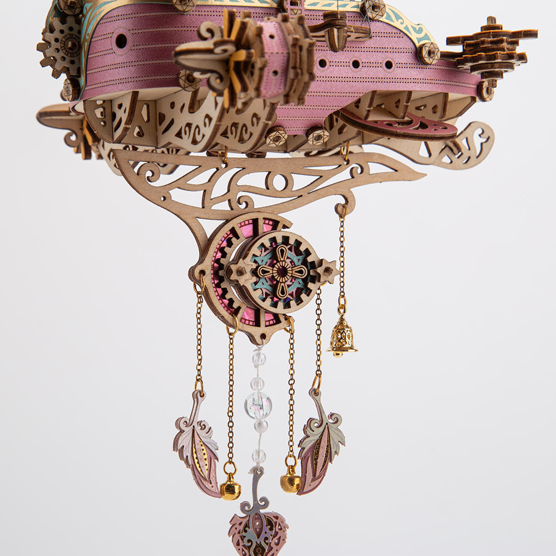 Victorian Steampunk Spaceship Dream Catcher Wooden Building Model Kits