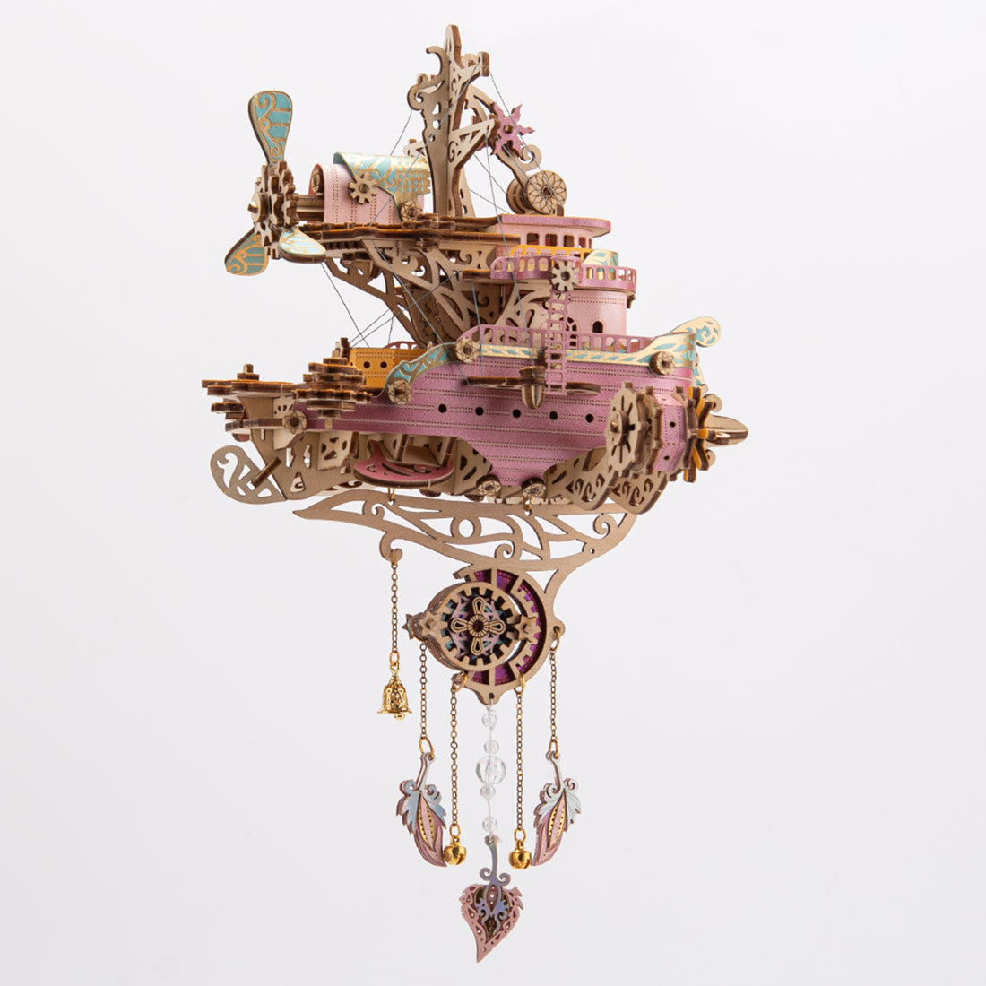 Victorian Steampunk Spaceship Dream Catcher Wooden Building Model Kits