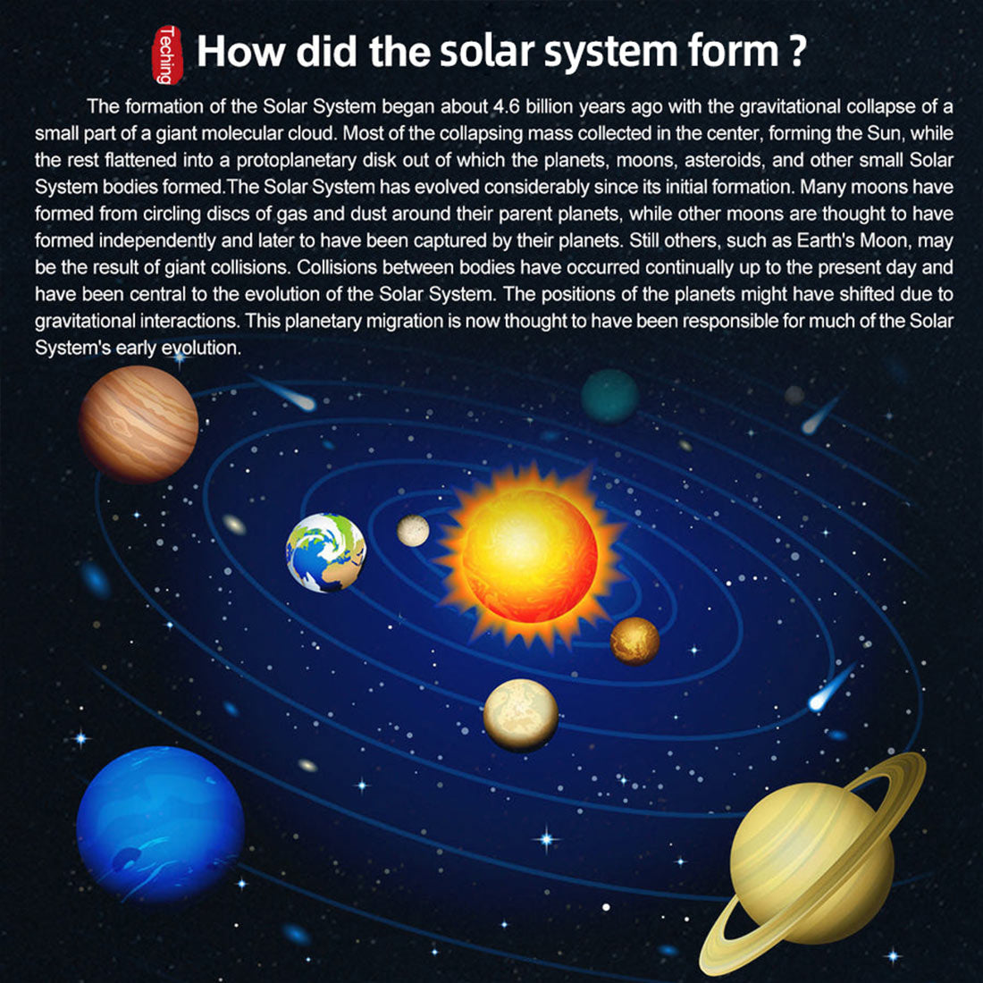 Teching DIY Your 8 Planets Solar System Orrery Planetarium Build with Motor