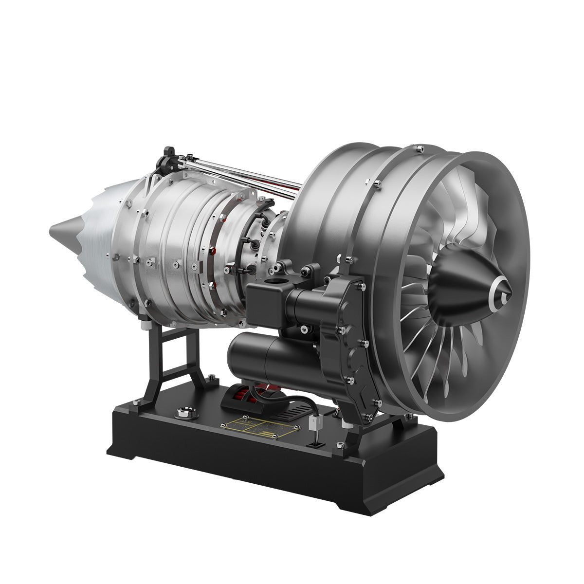 TECHING DM121 DIY Cutaway Dual Spool Turbofan Engine Model Kit 1/12 Scale High Bypass Metal Jet Engine Model