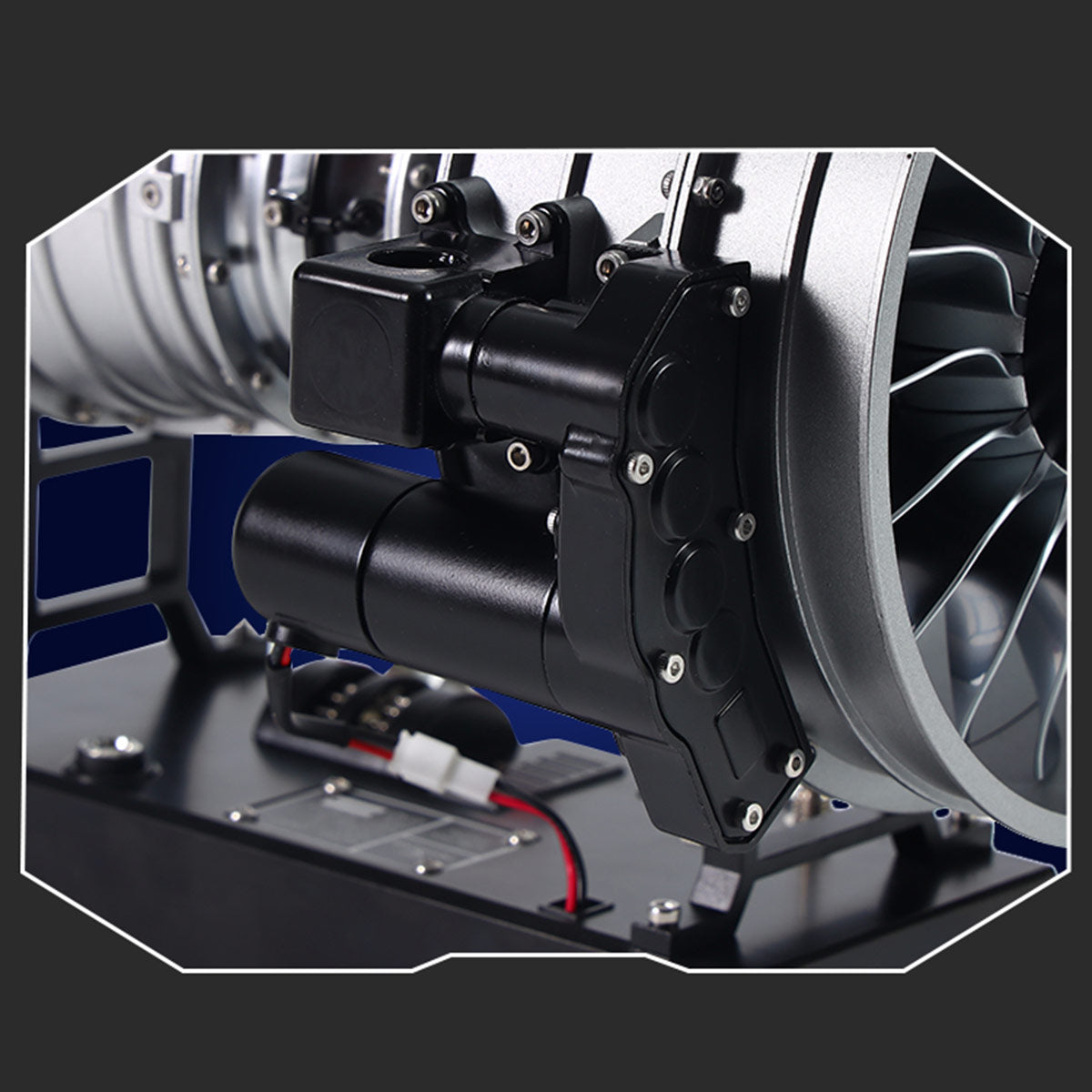 TECHING DM121 DIY Cutaway Dual Spool Turbofan Engine Model Kit 1/12 Scale High Bypass Metal Jet Engine Model