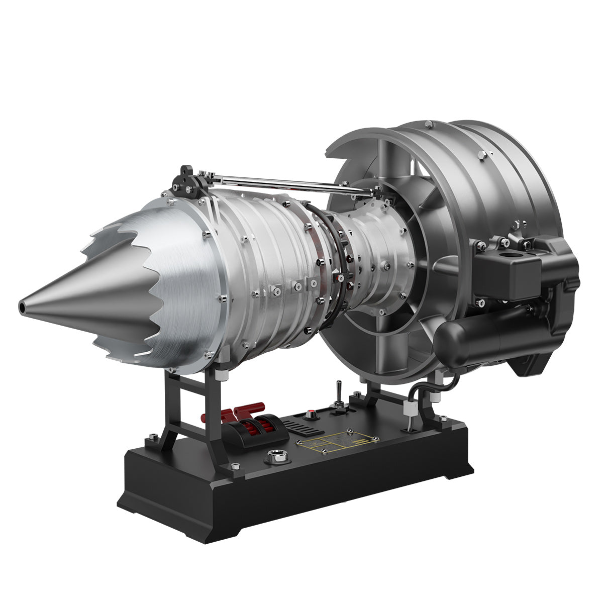 TECHING DM121 DIY Cutaway Dual Spool Turbofan Engine Model Kit 1/12 Scale High Bypass Metal Jet Engine Model