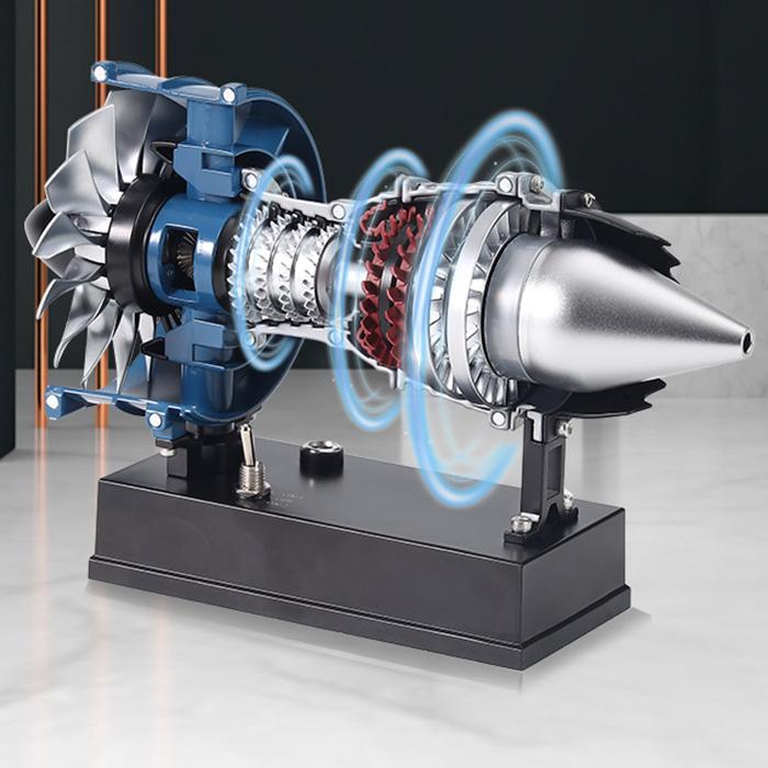 TECHING DM122 DIY Metal Turbofan Engine Model Building Kits 170PCS+ Pocket Size