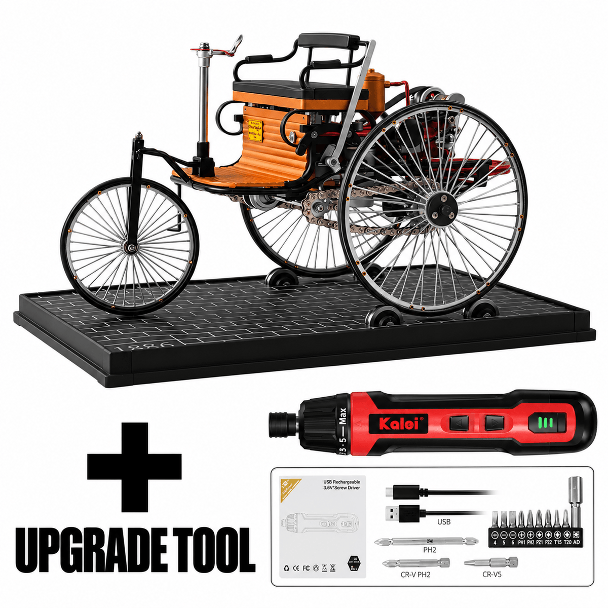 Teching DM229 World First Car Scale Model Car DIY Kits