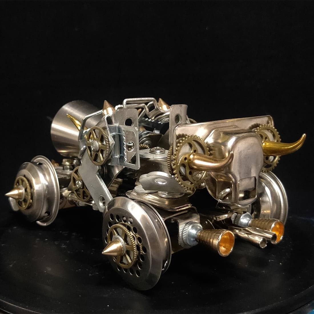 War Chariot Old Sports Car 3D Metal Model Assembly Kits