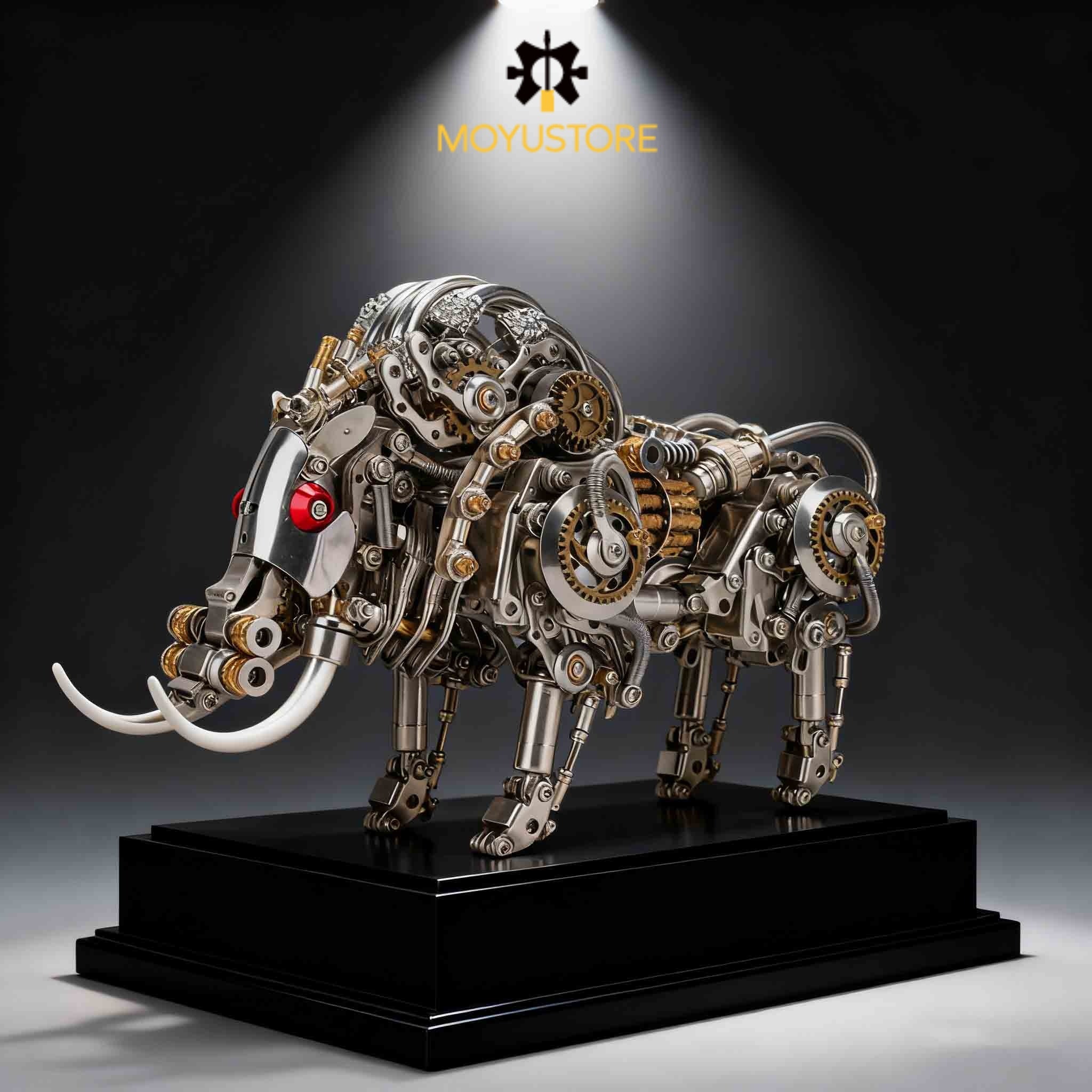 Wild Boar with Iron Tusk 3D Metal Model Kit for Adults Difficult Puzzle  (1100PCS)