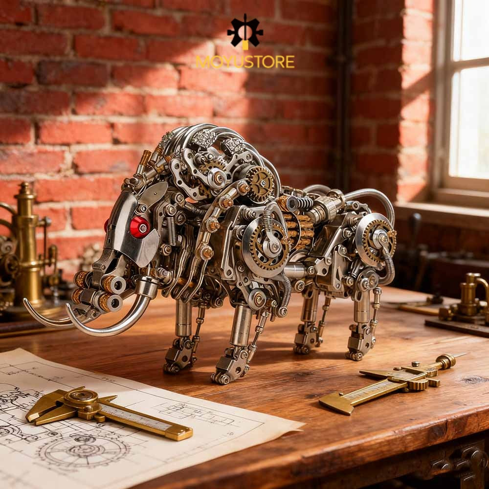 Wild Boar with Iron Tusk 3D Metal Model Kit for Adults Difficult Puzzle  (1100PCS)