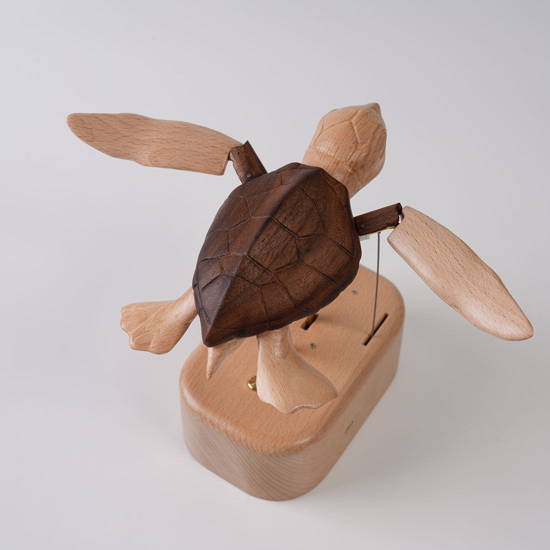 Wooden Sea Turtle Mechanical Model Kit DIY Marine Life Kinetic Sculpture