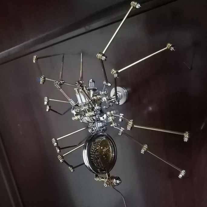 Steampunk Spider with Antique Watch Western Art Metal Model Kits