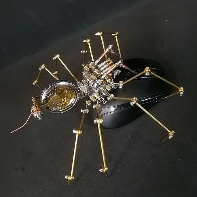 Steampunk Spider with Antique Watch Western Art Metal Model Kits