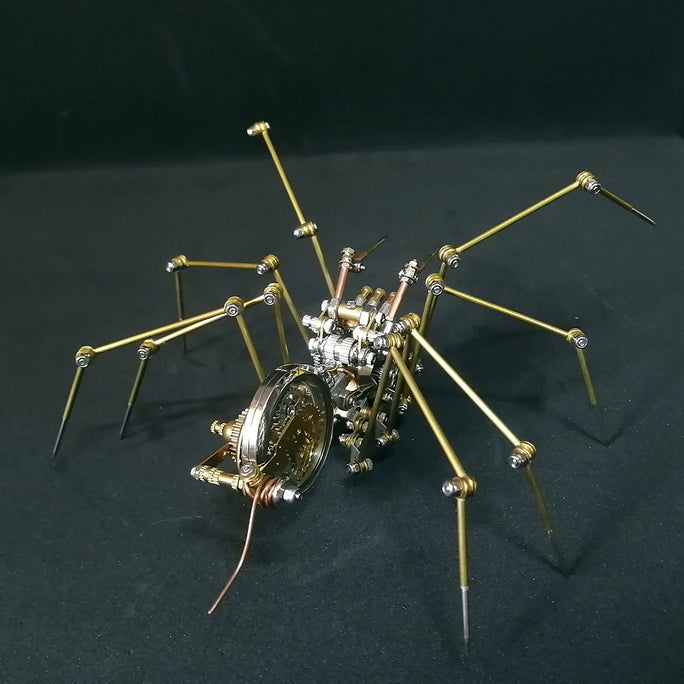 Steampunk Spider with Antique Watch Western Art Metal Model Kits