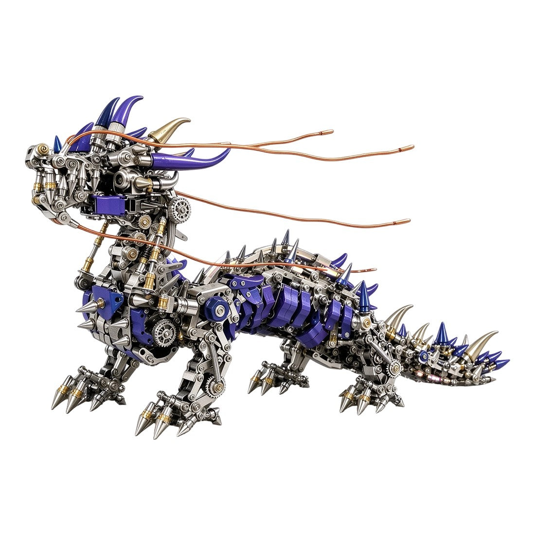 Punkbuild Mechanical Qilin Metal Model Kit with LED Lights（1623PCS）