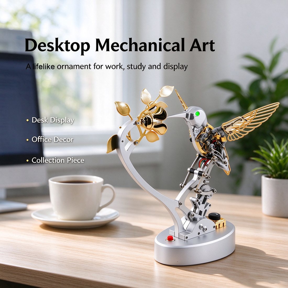 Steampunk Mechanical Bird Metal DIY Model Kit 250+PCS