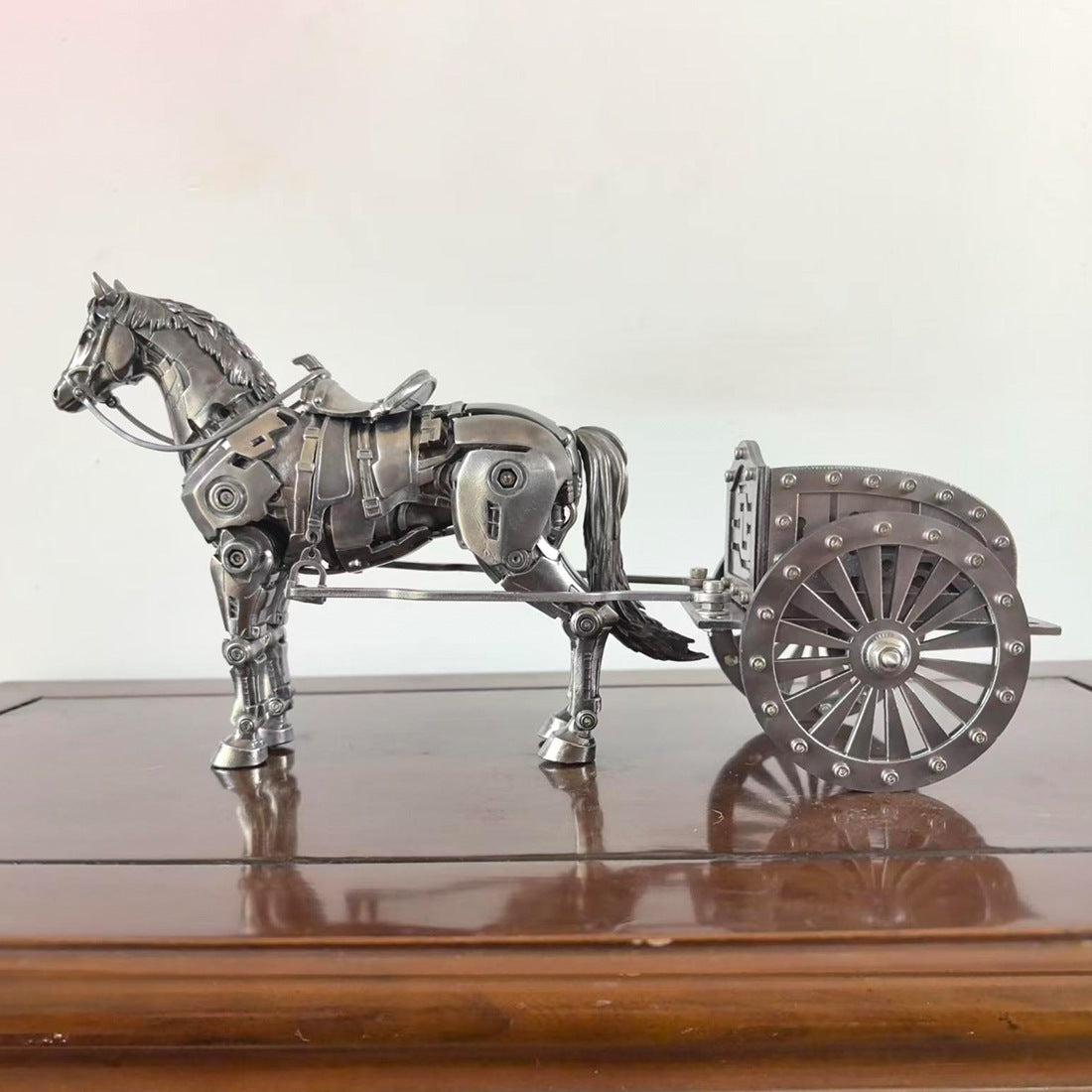 Steampunk Mechanical Horse Metal Model Kit DIY Assembly Desk Sculpture