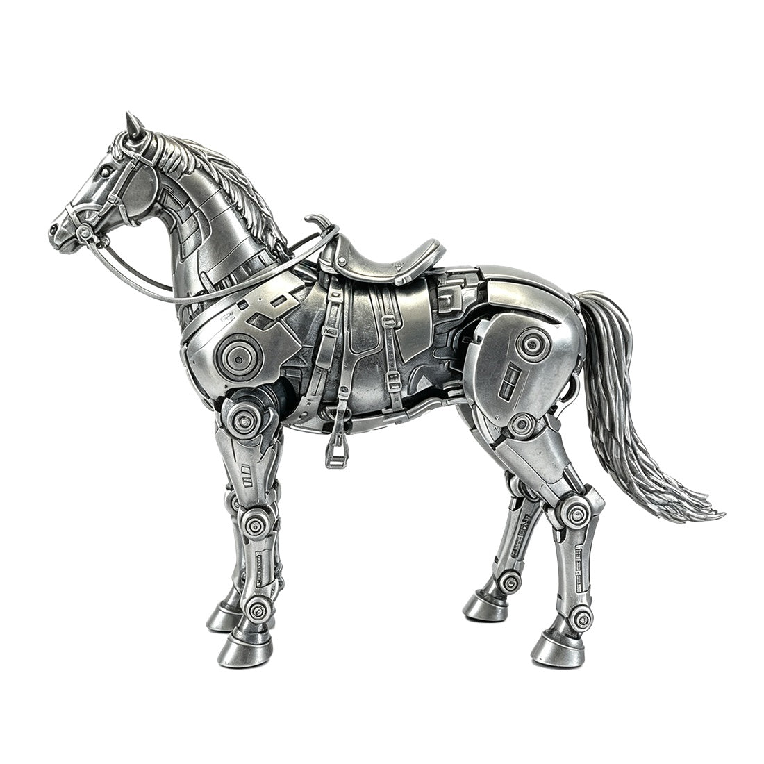 Steampunk Mechanical Horse Metal Model Kit DIY Assembly Desk Sculpture