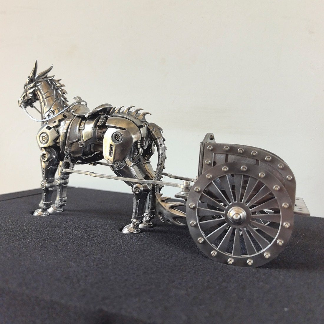Steampunk Mechanical Horse Metal Model Kit DIY Assembly Desk Sculpture