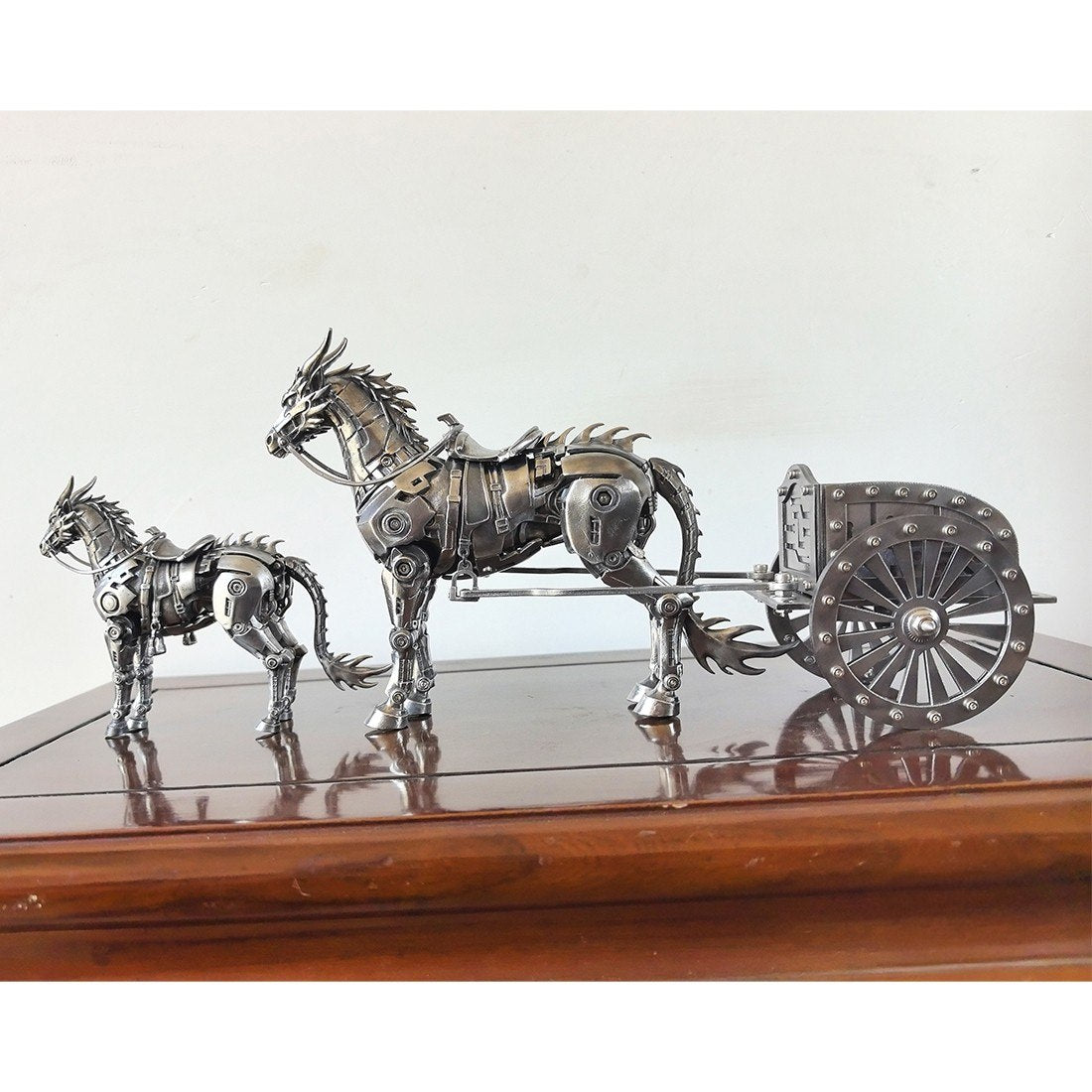 Steampunk Mechanical Horse Metal Model Kit DIY Assembly Desk Sculpture