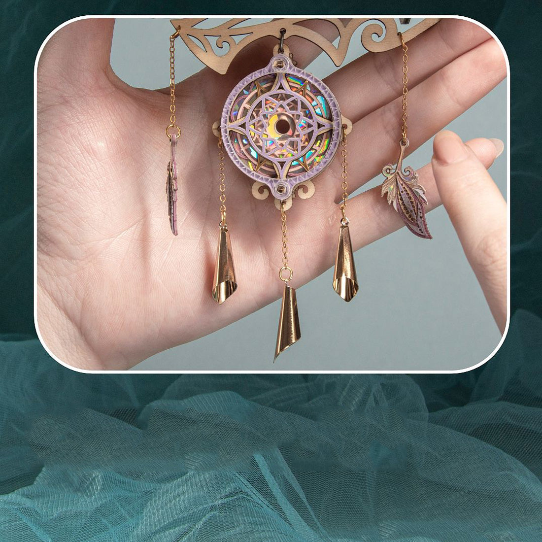 Victorian Steampunk Spaceship Dream Catcher Wooden Building Model Kits