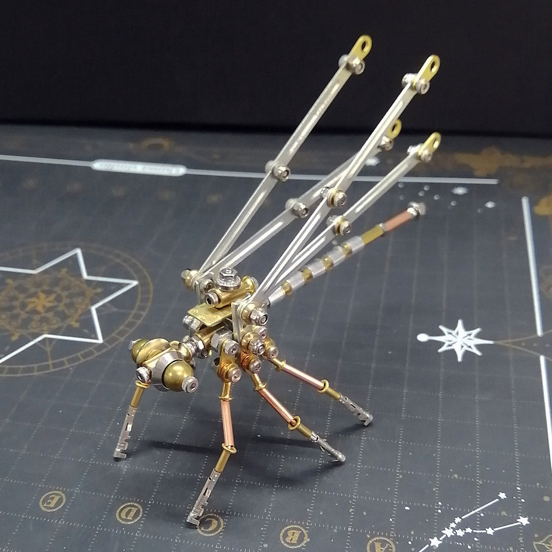 3D DIY Steampunk Insect Damselfly Metal Mode Building Kit Toy