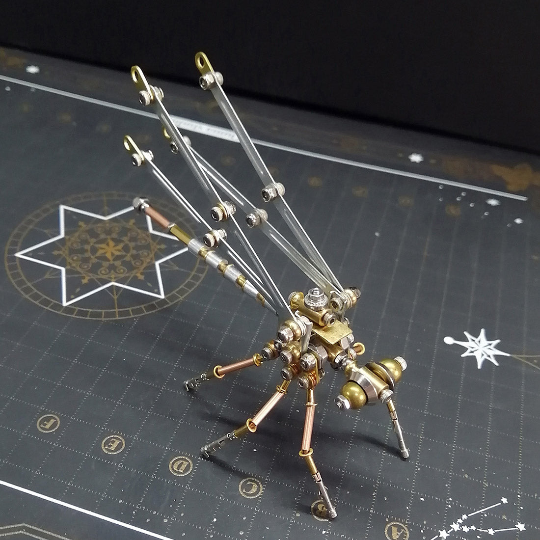 3D DIY Steampunk Insect Damselfly Metal Mode Building Kit Toy
