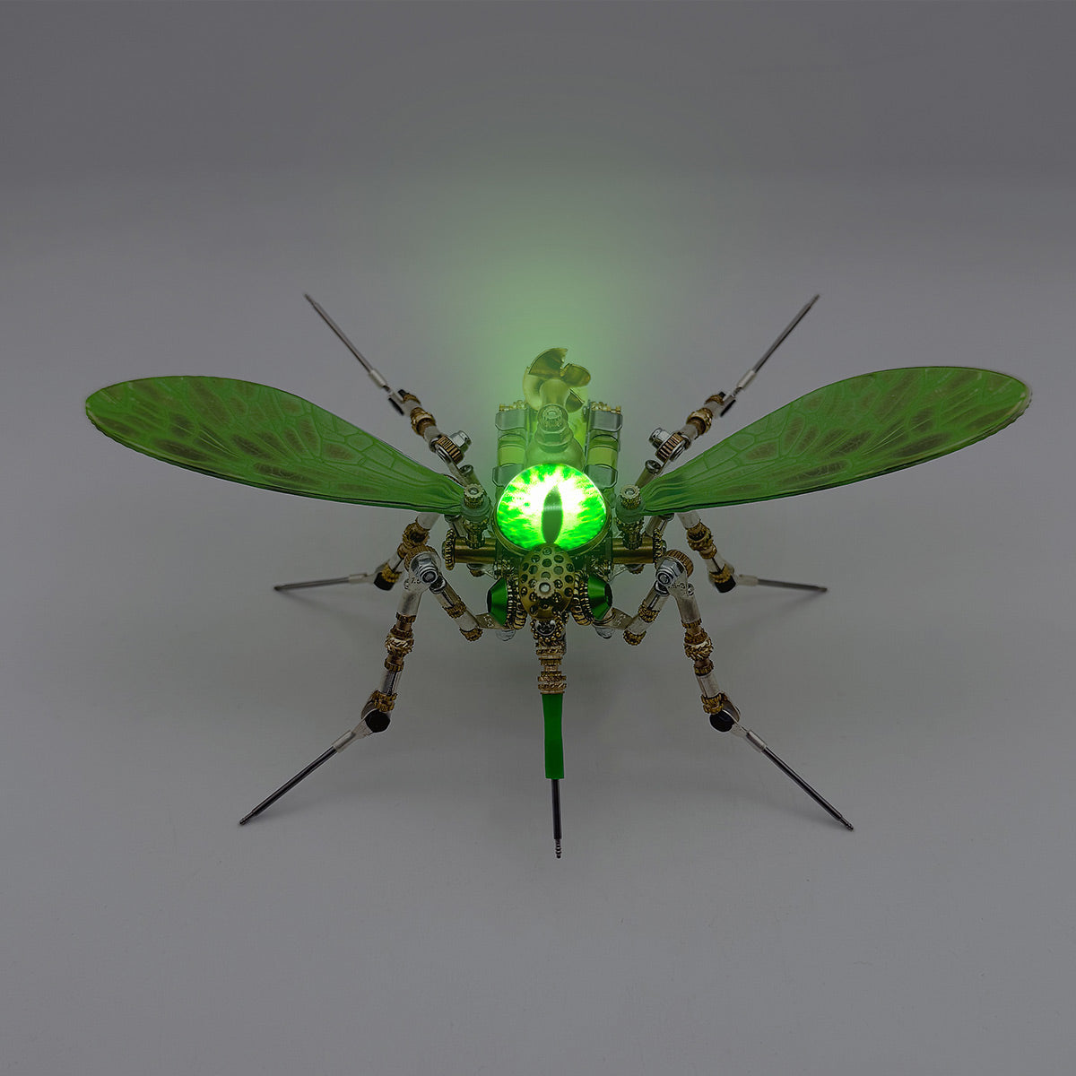 3D Steampunk Biomechanical Green Mosquito Metal Model Building Kit 320PCS+