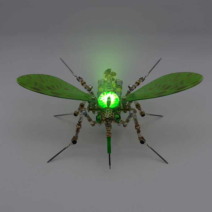 3D Steampunk Biomechanical Green Mosquito Metal Model Building Kit 320PCS+
