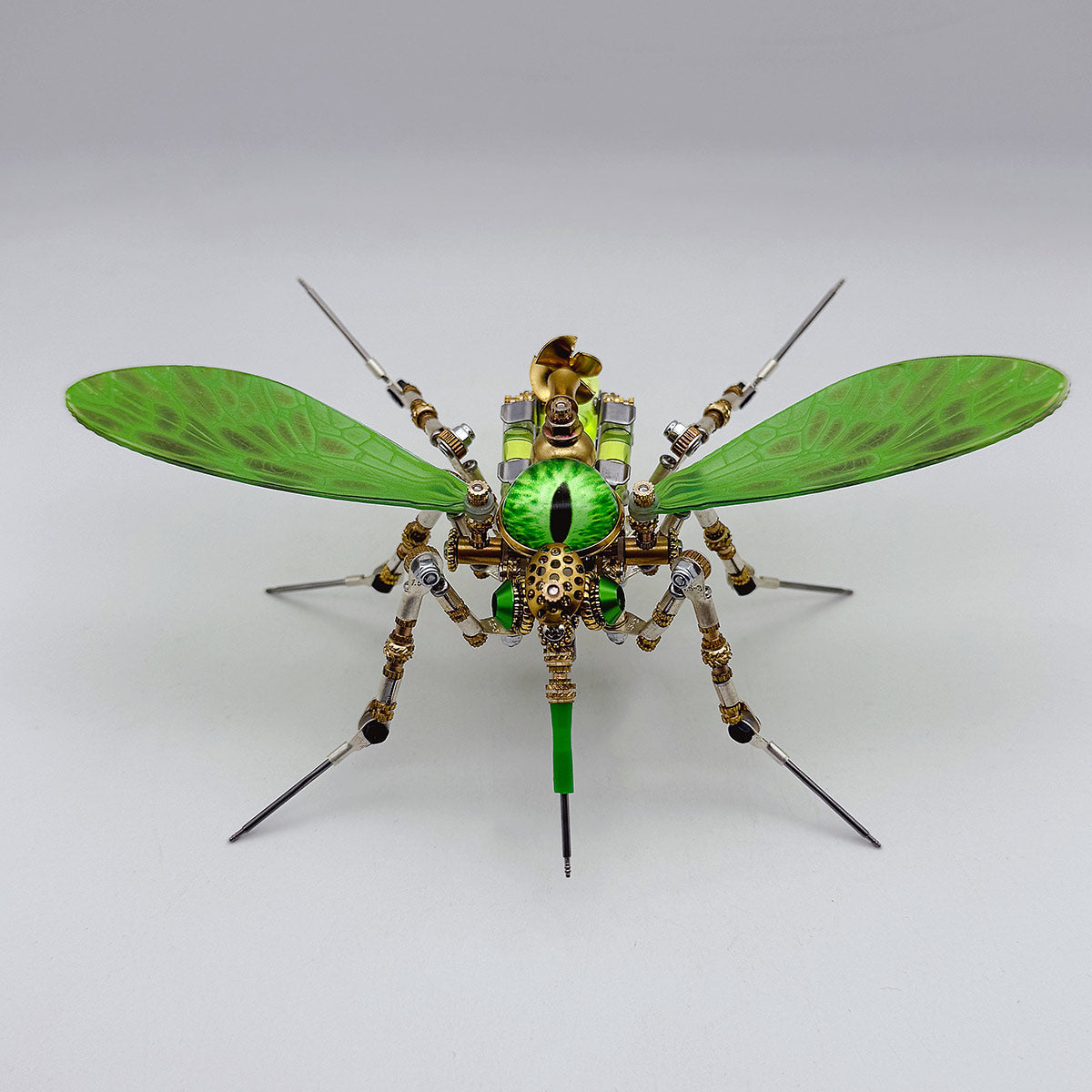 3D Steampunk Biomechanical Green Mosquito Metal Model Building Kit 320PCS+