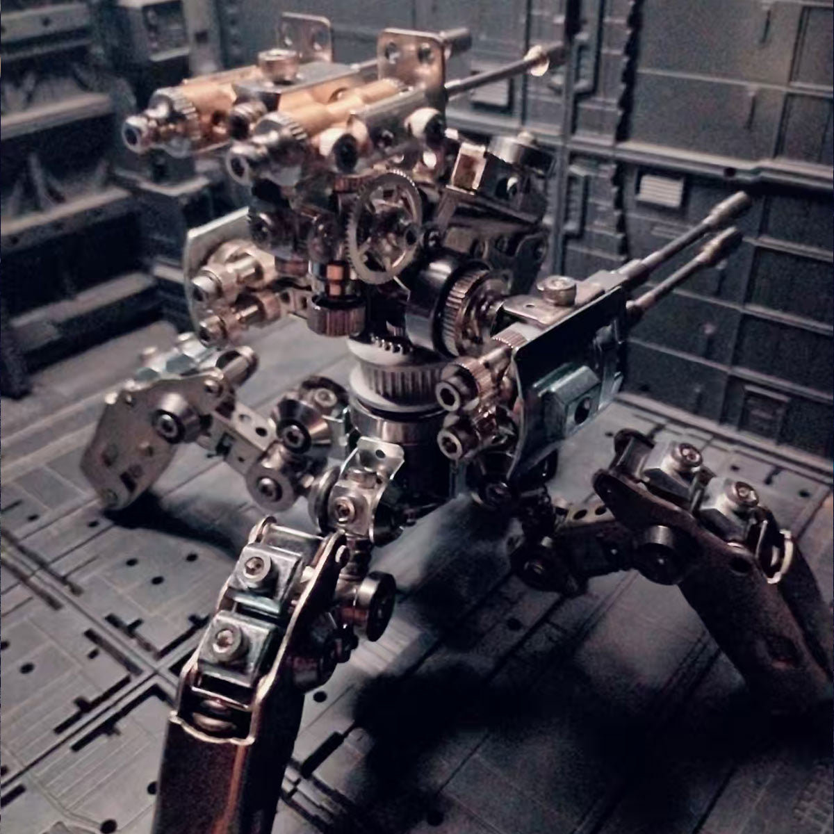 Quadruped Fighting Mecha 3D Metal Model Building Kits 410PCS