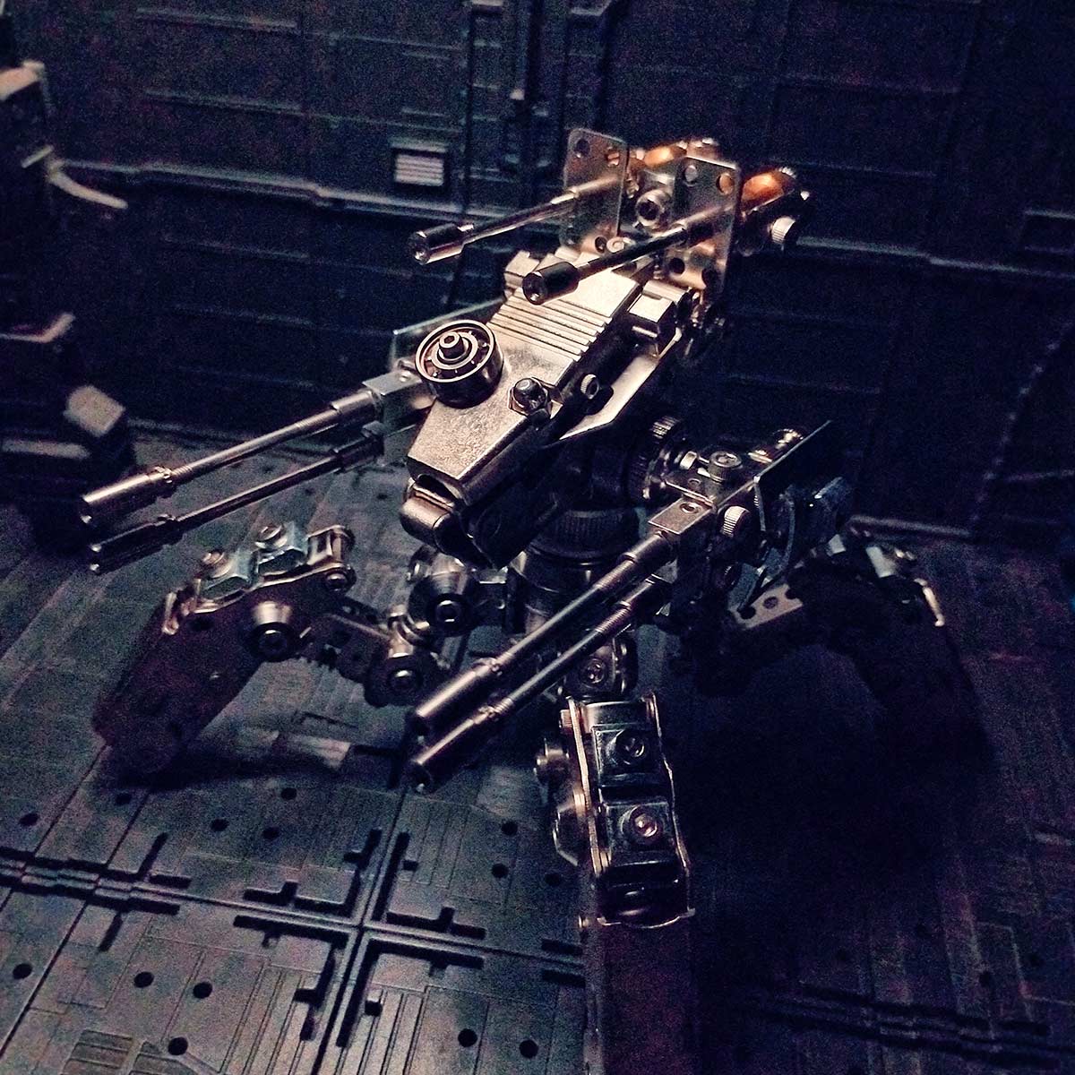 Quadruped Fighting Mecha 3D Metal Model Building Kits 410PCS