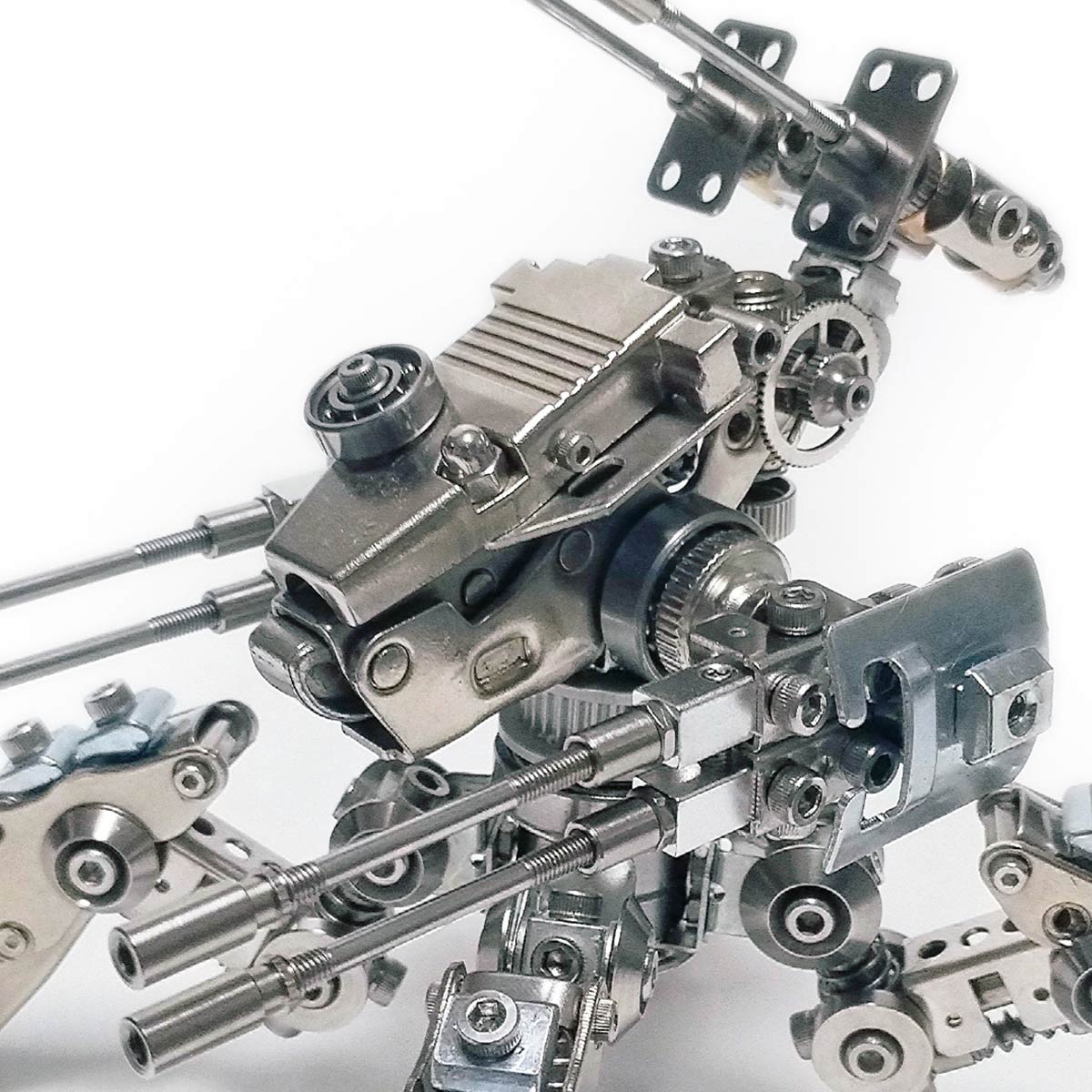 Quadruped Fighting Mecha 3D Metal Model Building Kits 410PCS