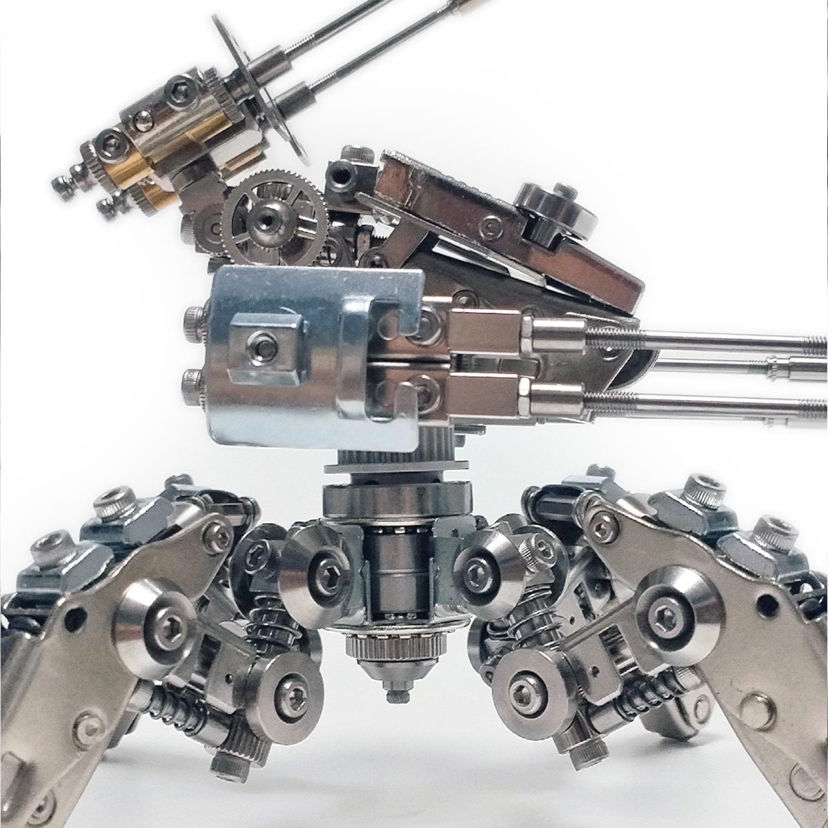 Quadruped Fighting Mecha 3D Metal Model Building Kits 410PCS