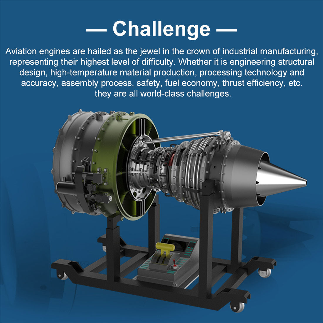 TECHING 1/10 Dual-Spool Turbofan Engine Model Kits That Runs Mechanica