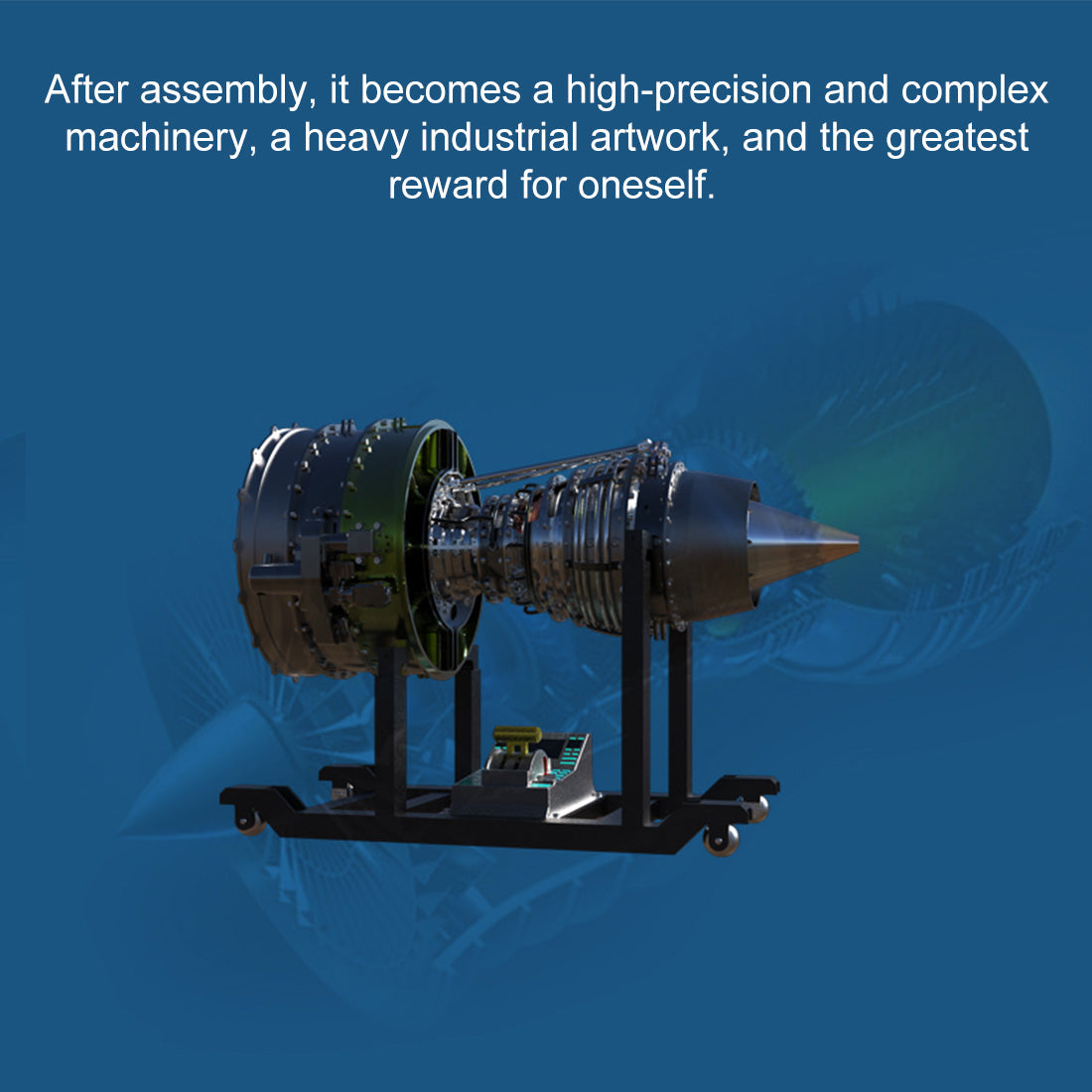 TECHING 1/10 Dual-Spool Turbofan Engine Model Kits That Runs Mechanica