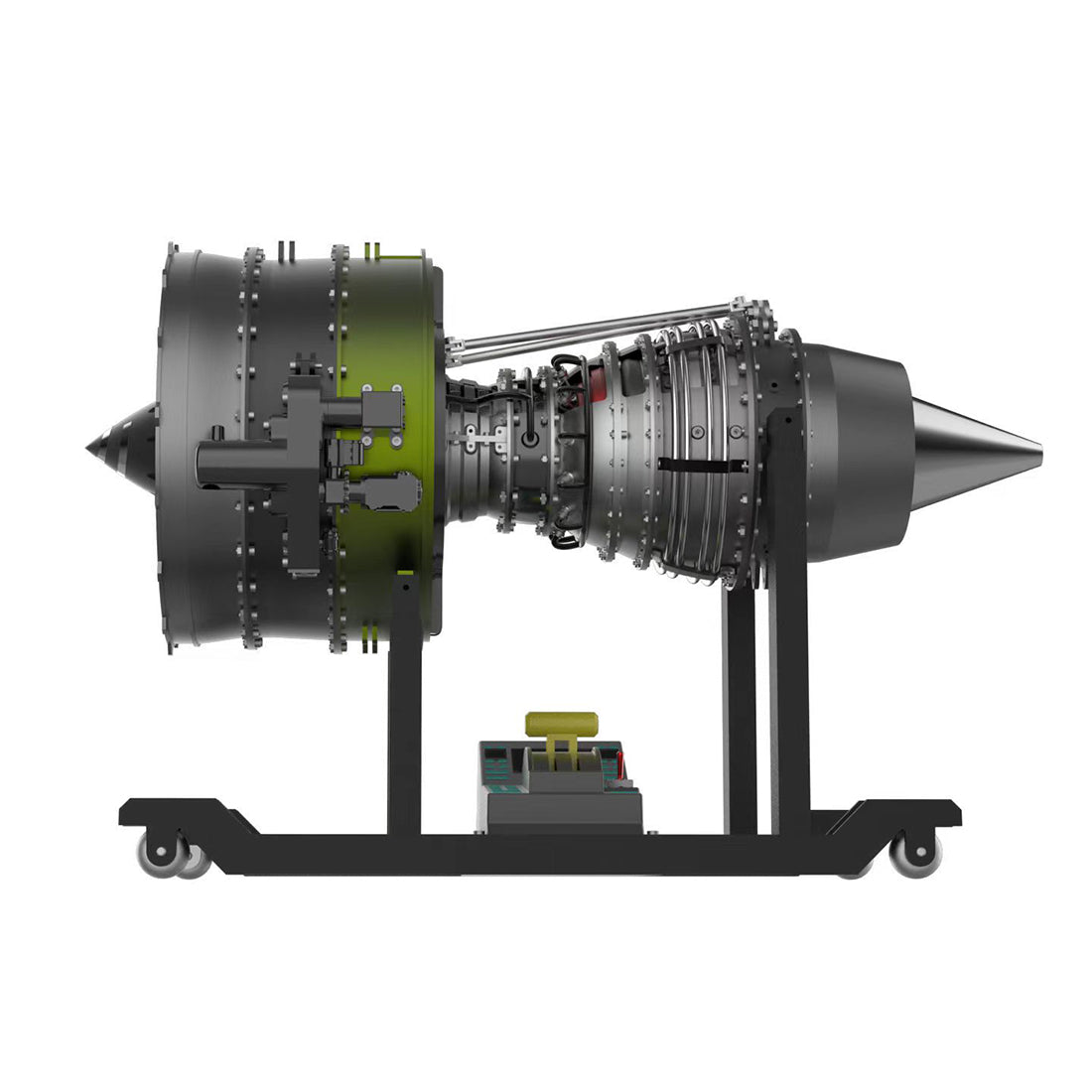 TECHING 1/10 Dual-Spool Turbofan Engine Model Kits That Runs Mechanical 1000+PCS