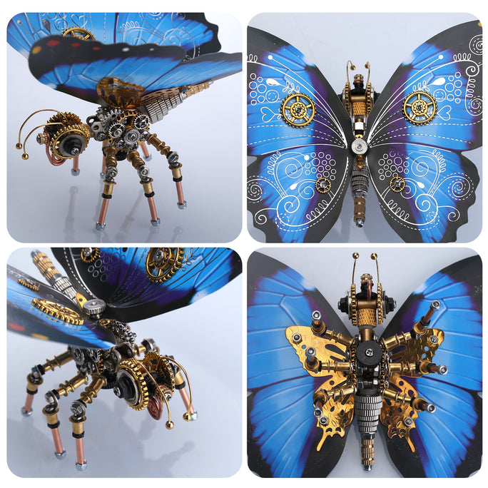 3pcs/ Set Steampunk 3D Monarch Butterflies Model Building Kit