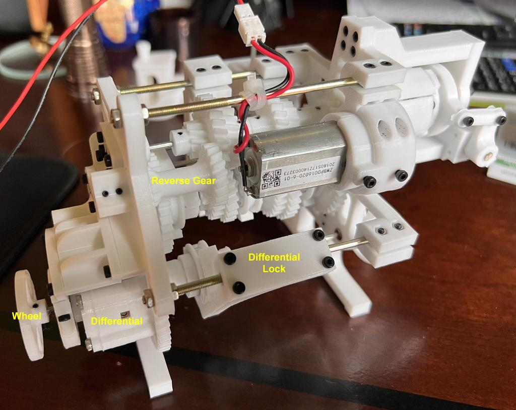 Car Manual Transmission Drive 3D Plastic Assembly Model Kit
