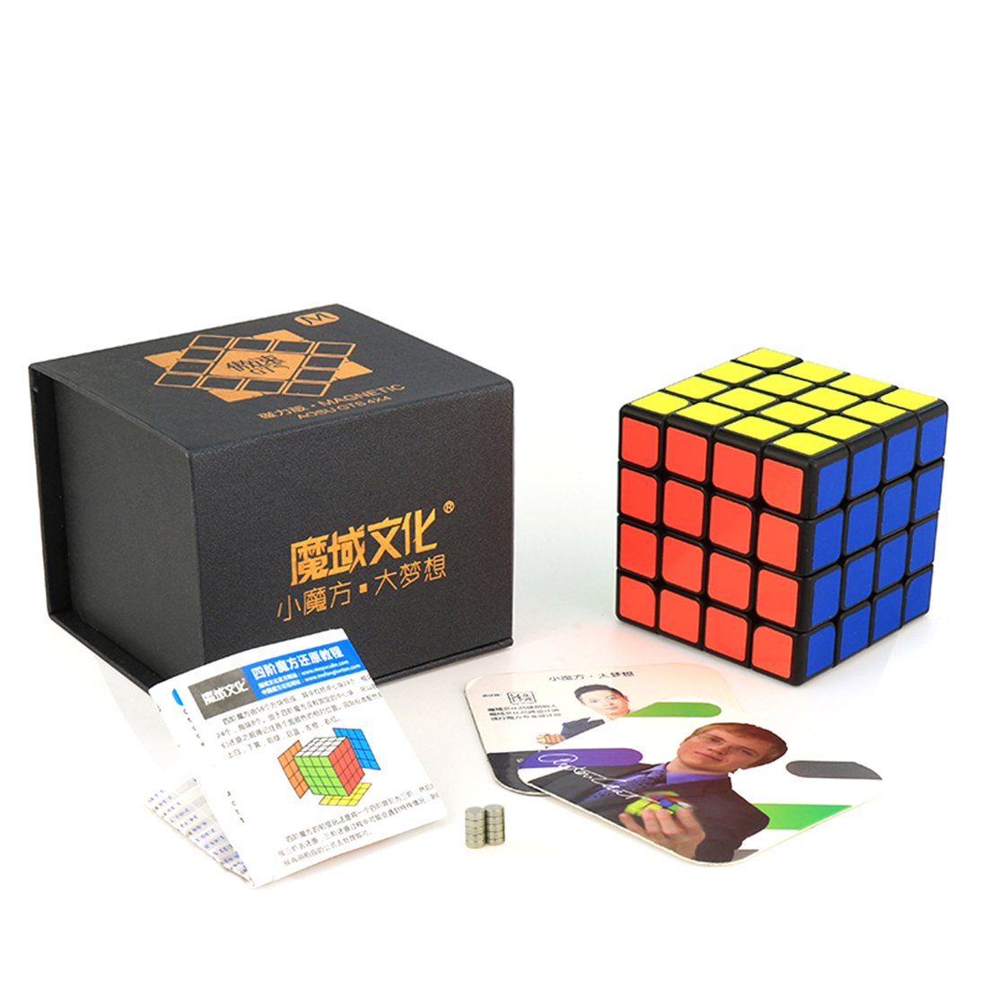 YJ8259 MoYu Aosu GTS M 4x4x4 Magic Cube for Competition - Magnetic Version