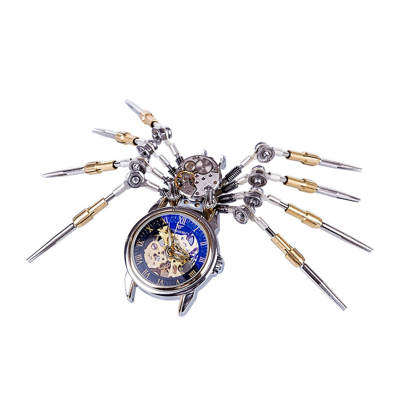Moyustore 3D Metal Mechanical Spider Clock