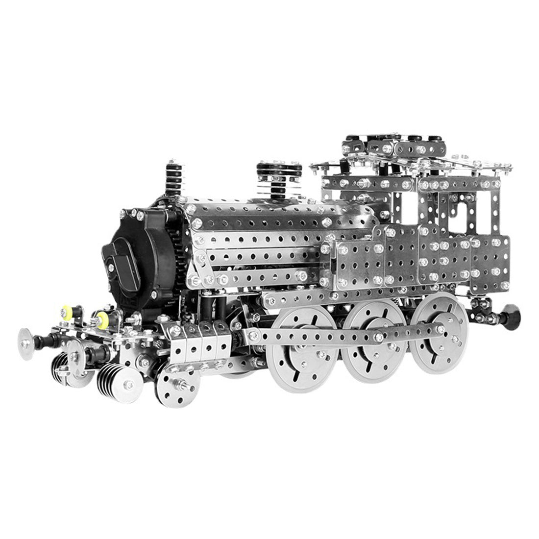 1370PCS+ Metal Clockwork-driven Locomotive DIY Model Toys